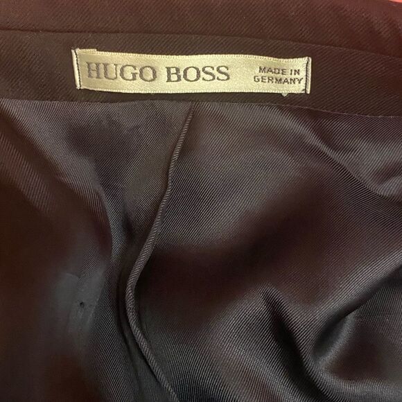 Hugo Boss Blazer Al Capone 100% virgin wool 44L Black Wool Blend Suit Coat - Picture 8 of 10